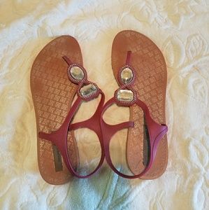 Montego Bay Club pink jewelled sandals